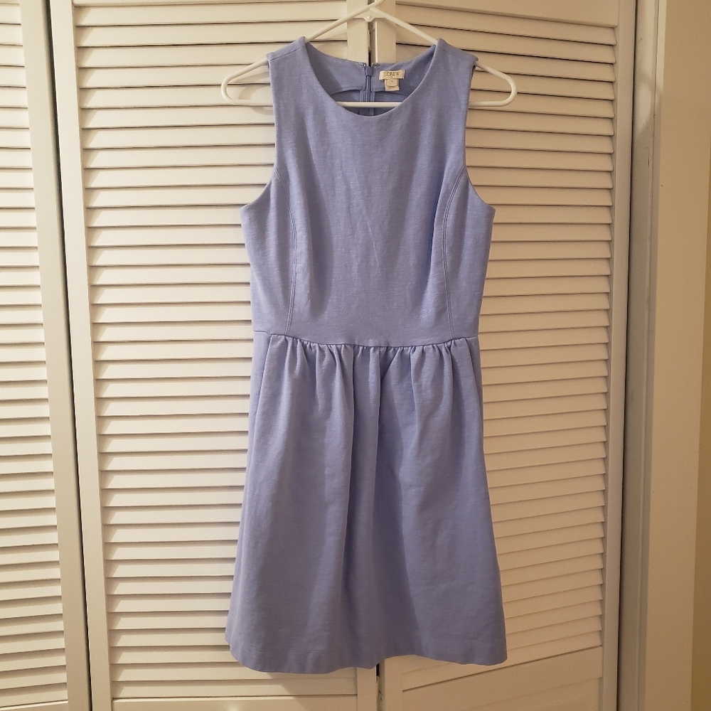 Pretty cornflower J.Crew sleeveless dress, size small